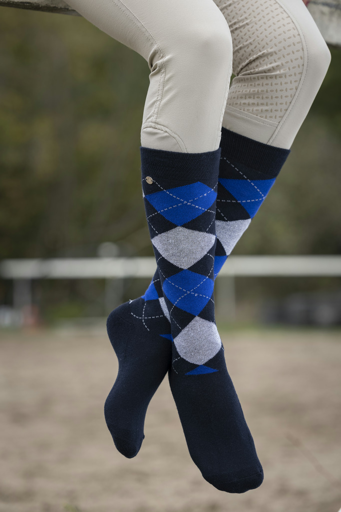 CHAUSSETTES "ARGYLE" LUREX EQUITHEME – Image 5