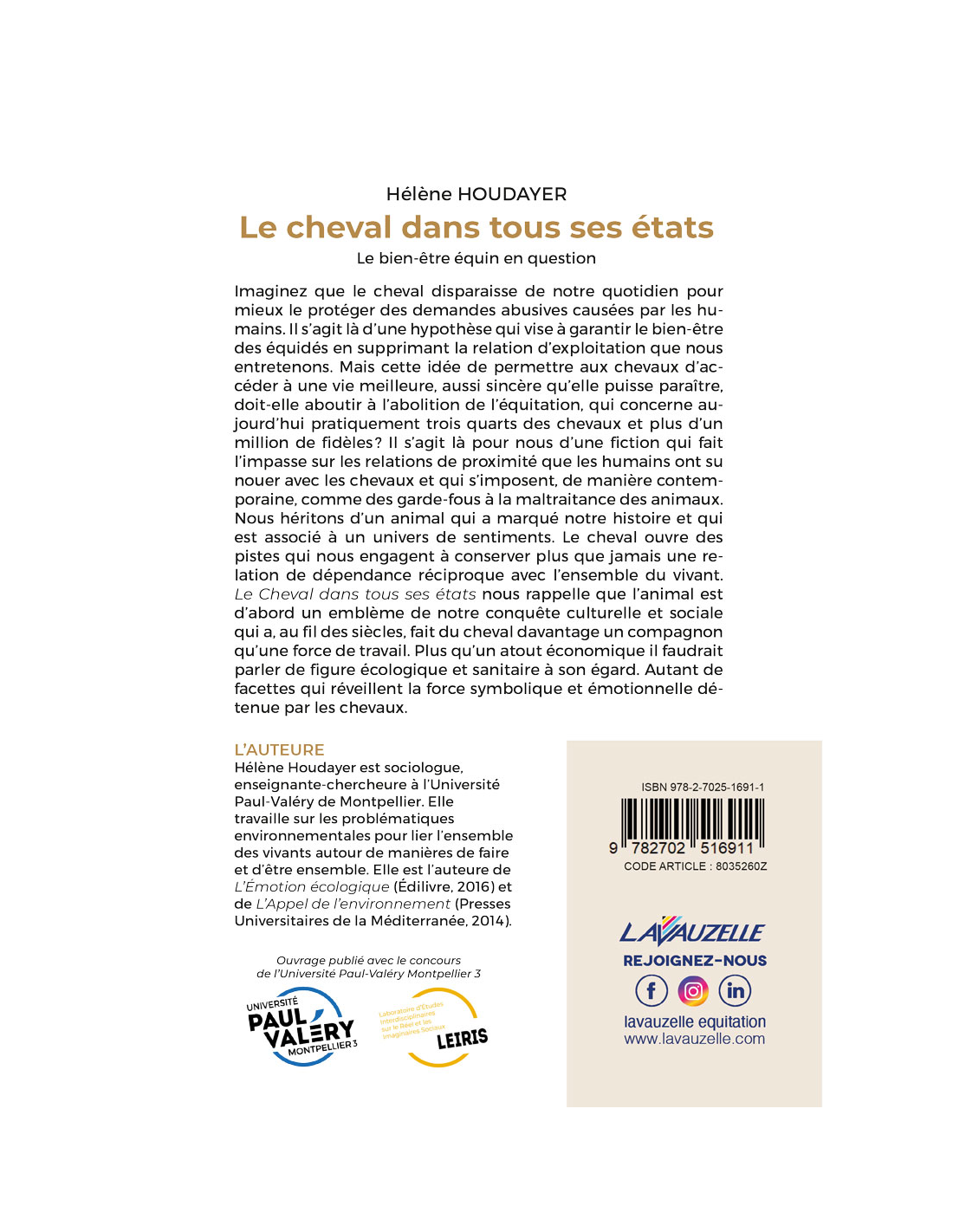 LE CHEVAL DANS TOUS SES ETATS - le bien-être équin en question - Hélène HOUDAYER – Image 3