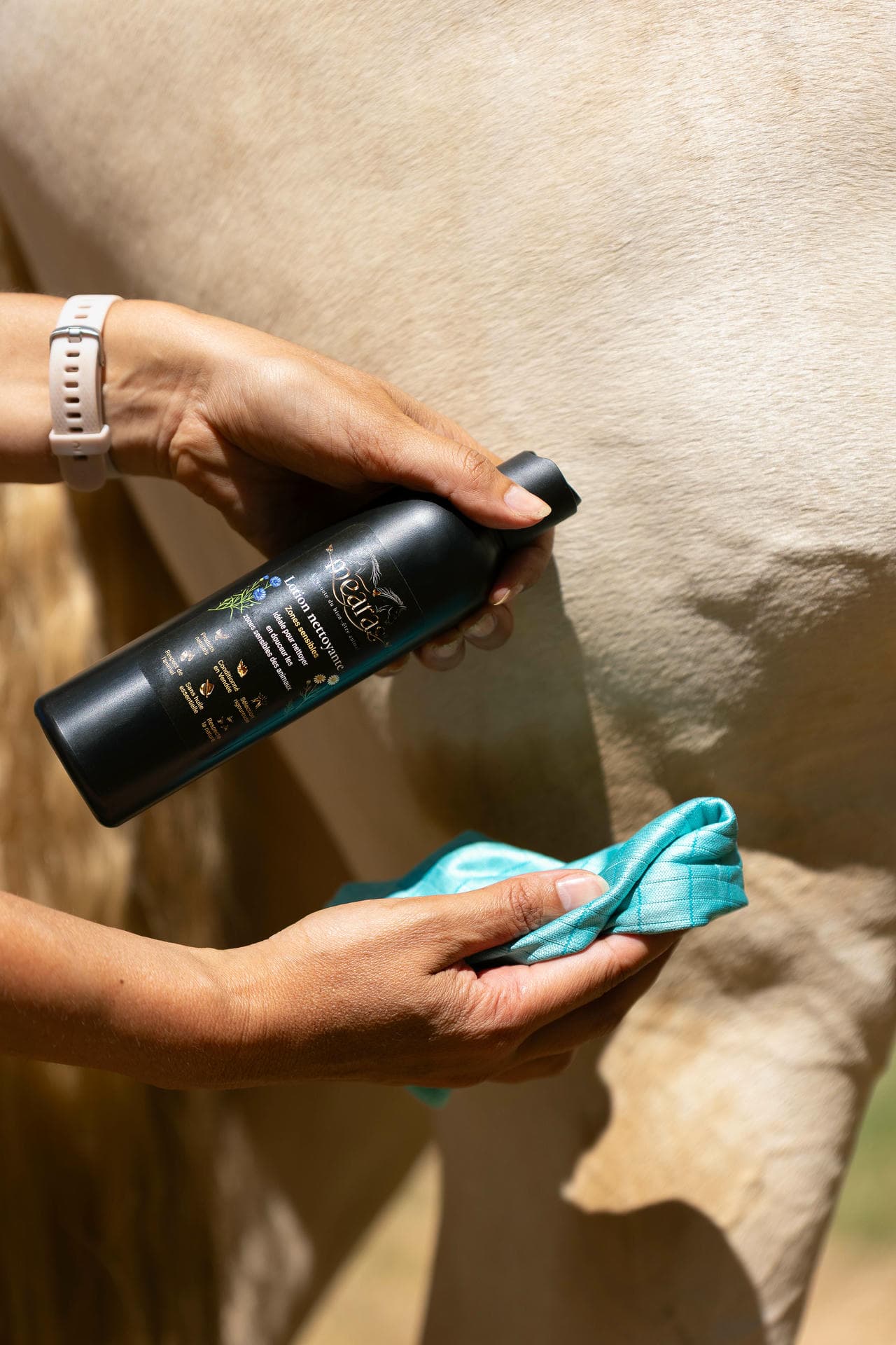 Mearas - Lotion nettoyante pour chevaux