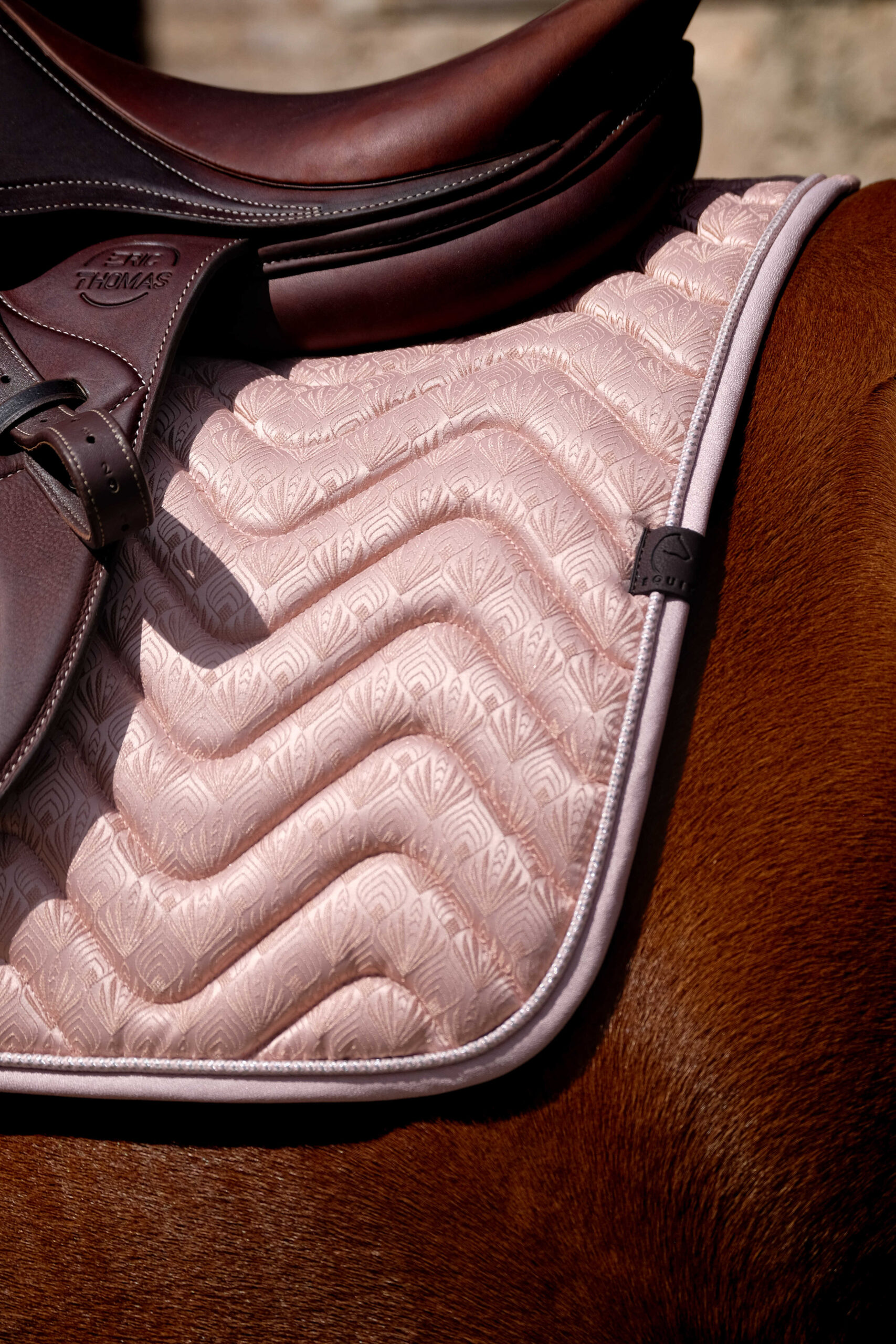 Tapis de selle EQUITHÈME - Brocart